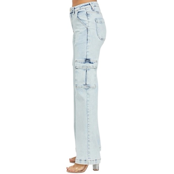 Risen High Rise Cargo Jeans - Picture 3 of 4